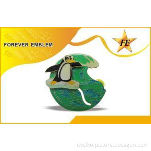 Low-Lead / Epoxy Sliding Custom Made Metal Pins / Name Badg